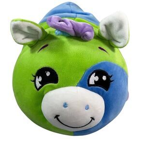 FlipaZoo Mushmillows 15" Plush Sage & Flutter Green & Blue Unicorn Flip A Zoo